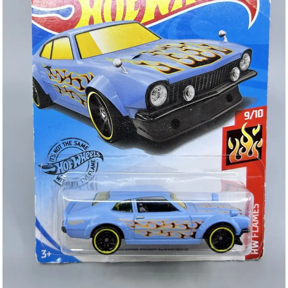 Hot Wheels Custom FORD Maverick Light Blue Kroger HW Flames 9/10 Diecast 1:64
